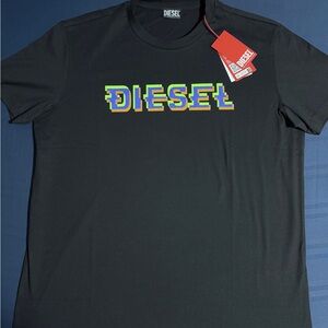 Diesel Triple-tone Logo T Shirt US L